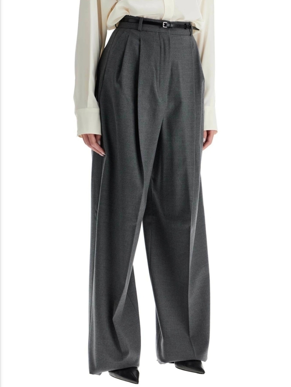 Sportmax Kiens12 Oversized Tailored Over Pants NWT Wide-Leg Statement Trousers 8 - Picture 2 of 16